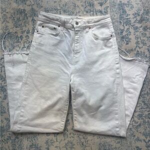 Zara Classic White Jeans